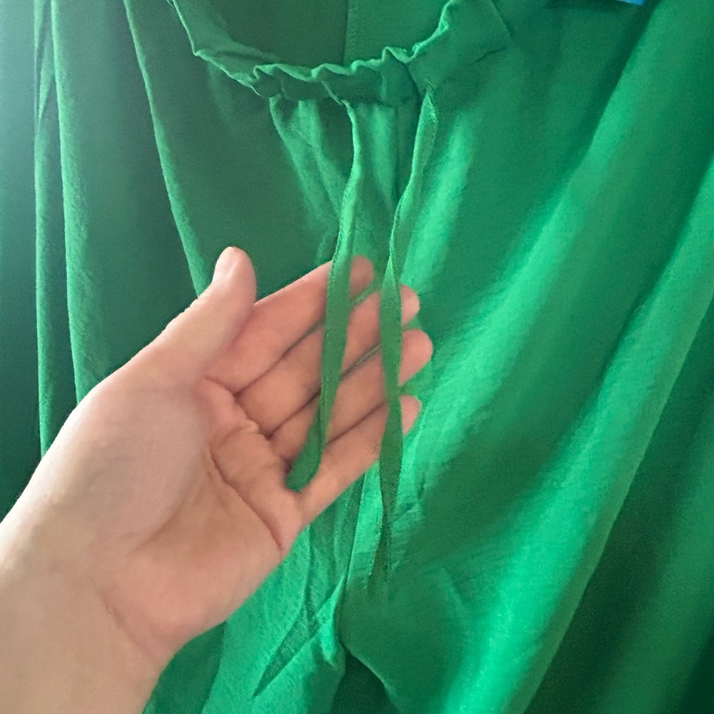 Cupshe Green Ruffle Pants - Picture 3 of 6